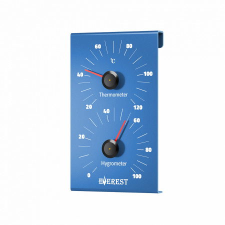 Термогигрометр EVEREST, алюминий, синий (blue) TG-29 (Везувий)