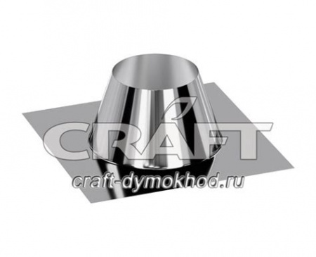 КРАФТ крышная разделка 0-15гр. (алюминий/304/0,5) Ф300 ГАЗ/Стандарт