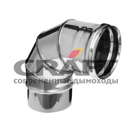 КРАФТ колено 90° (316/0,5) Ф150 ГАЗ
