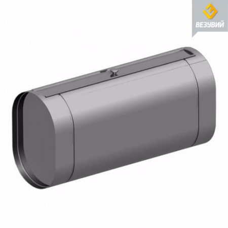 Бак 90л нержавейка под контур горизонтальный (овальный) (Везувий)